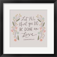Let All That You Do Fine Art Print