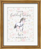 Be a Unicorn Floral Fine Art Print