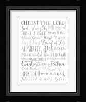 Silver Names of God Fine Art Print