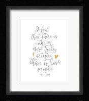 Van Gogh Love People Quote Fine Art Print