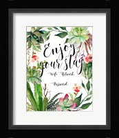 Enjoy Your Stay Fine Art Print