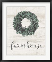 Farmhouse Wreath Fine Art Print