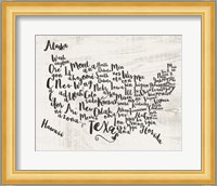 Scripted Map Fine Art Print