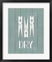 Wash House Dry Framed Print