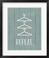 Wash House Repeat Framed Print