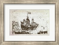 Primitive Frigate I Fine Art Print