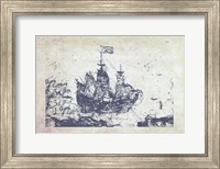 Navy Frigate I Fine Art Print