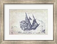 Navy Frigate III Fine Art Print