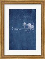 Navy Beach Palm II Fine Art Print