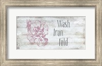 Wash, Iron, Fold Fine Art Print