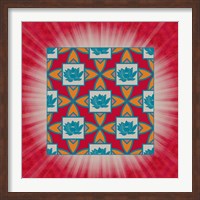 Lotus Tile Colored Fine Art Print