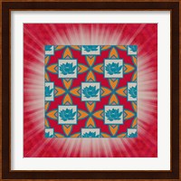 Lotus Tile Colored Fine Art Print