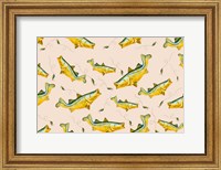 Wishin I Was Fishin Pattern Fine Art Print