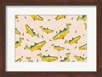 Wishin I Was Fishin Pattern Fine Art Print