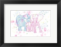 Happy Elephant Family Fine Art Print