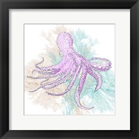 Octopus Purple Framed Print