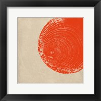 Tree Stump Tangerine Fine Art Print