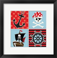 Ahoy Pirate Boy II Framed Print