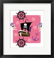 Ahoy Pirate Girl I Framed Print