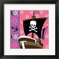 Ahoy Pirate Girl V Framed Print