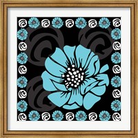 Bold Turquoise Flower X Fine Art Print