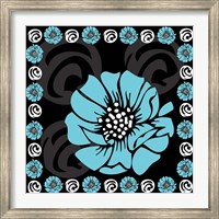 Bold Turquoise Flower X Fine Art Print