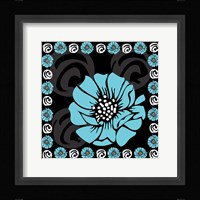 Bold Turquoise Flower X Fine Art Print