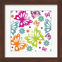 Butterflies and Blooms Lively II Fine Art Print