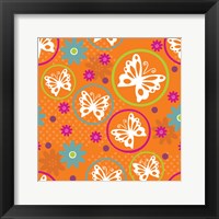 Butterflies and Blooms Lively V Framed Print