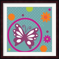 Butterflies and Blooms Lively VII Fine Art Print