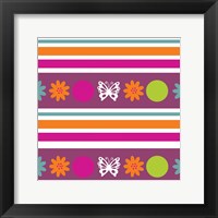 Butterflies and Blooms Lively VIII Framed Print