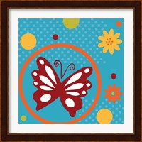 Butterflies and Blooms Playful VII Fine Art Print