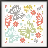 Butterflies and Blooms Tranquil II Fine Art Print