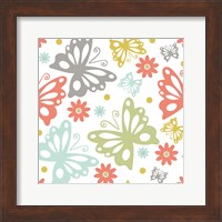 Butterflies and Blooms Tranquil II Fine Art Print
