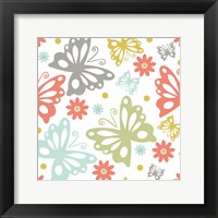 Butterflies and Blooms Tranquil II Framed Print