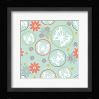 Butterflies and Blooms Tranquil V Framed Print