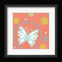 Butterflies and Blooms Tranquil VII Framed Print