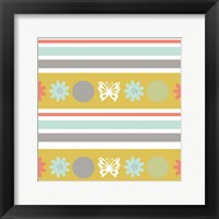 Butterflies and Blooms Tranquil VIII Framed Print