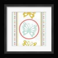 Butterflies and Blooms Tranquil IX Framed Print