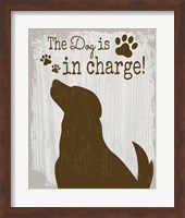 The Dog is in Charge Fine Art Print