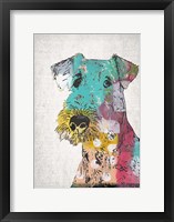 Abstract Dog Framed Print