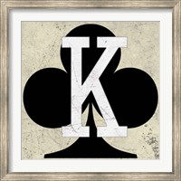 King of Clubs Antique Fine Art Print