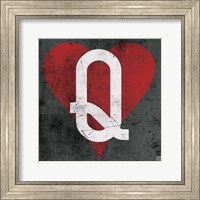 Queen of Hearts Gray Fine Art Print