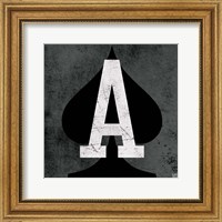 Ace of Spades Gray Fine Art Print