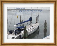 Blue Sail Boat Fine Art Print