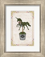 Topiary Unicorn I Fine Art Print