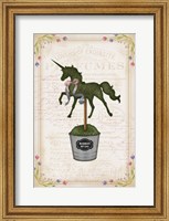 Topiary Unicorn I Fine Art Print