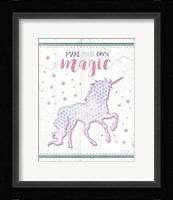 Magic Unicorn Framed Print