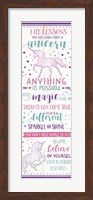 Life Lessons from a Unicorn Fine Art Print