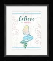 Believe Mermaid Framed Print